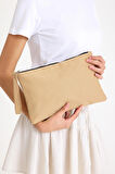 Premium Kadın Renkli Astarlı Fermuarlı Clutch El Çantası Portföy