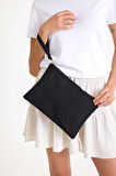 Premium Kadın Renkli Astarlı Fermuarlı Clutch El Çantası Portföy