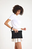 Premium Kadın Renkli Astarlı Fermuarlı Clutch El Çantası Portföy