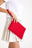 Premium Kadın Renkli Astarlı Fermuarlı Clutch El Çantası Portföy