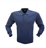 SİMENTİ POLO YAKA UZUN KOL CEPLİ RAHAT KALIP ÖZEL ÜRETİM SWEATSHİRT