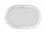 My Evilla Modern Simirna Dekoratif  Peluş Oval Ponpon Saçaklı Klozet Takımı