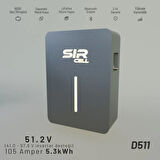 D511 LiFePo4 Lityum Akü 51.2V 105Ah 5.3kWh