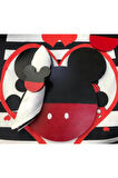 Mickey Mouse 32x35 cm Asimetrik Çok Renkli Silinebilir Mickey Mouse Amerikan Servis Takımı Tek Kişilik