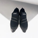 ERKEK GÜNLÜK SİYAH ÜST ŞERİTLİ SNEAKER 