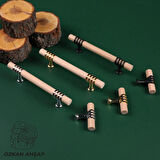 Siyah Ahşap  Kulp Lüks Country Mutfak Mobilya Dolap Çekmece Kulbu