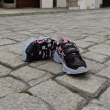 KIZ ÇOCUK SİYAH ÜST BASKILI SNEAKER