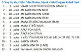 5 Yaş Siyah, Gold, Mor Balon, Siyah-Gold Doğum Günü Seti