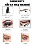 Kaş Doldurma Siyah Tırtıklı Şekillendirme Kalemi – Eyebrow Filling Shoping Pen