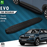 S-Dizayn Skoda Karoq Evo Siyah Yan Basamak 173 Cm 2018 Üzeri A+ Kalite