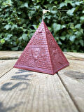 Piramit Mum Kalıbı ( Silikon ) ( 6x6x7 cm ) ( Küçük ) 1 Adet