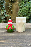 3D Christmas Kardan Adam Silikon Mum Kalıbı