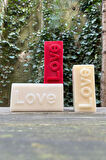 Love Yazılı Baton Mum Kalıbı (Silikon)