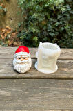 Noel Baba Küçük 3D Silikon Mum Kalıbı