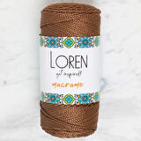 Leyloş Macrame Kahverengi El Örgü İpi - Rm 0200 - 34349