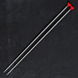 Addı Kalpli 4mm 40cm Klasik Alüminyum Örgü Şişi -