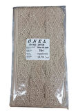 Dantel Polyester Sanal Tül Bant Cappucino 13,70 Metre En 6 Cm On-784-c