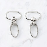 Leyloş 2,5x4 Cm 2 Li Makrome Anahtarlık Kancası