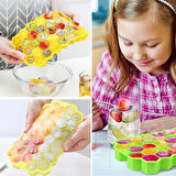 Leyloş 37 Bölmeli Slikon Petek Şeklinde Buz Kalıbı