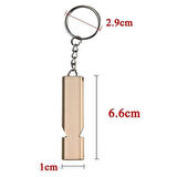 Leyloş Sos Acil İmdat Düdüğü Alüminyum Islık Anahtarlık Kamp Yürüyüş Aksesuar Araçları