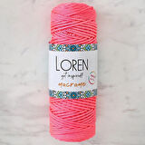 Leyloş Macrame Neon Pembe El Örgü İpi - L116