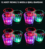 Led Işıklı Eğlence Bardak Seti 12 Adet