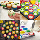 12'li Silikon Muffin Kalıbı