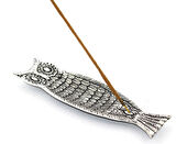 Metal Kayık Baykuş Tasarımı Tütsülük Model 1