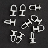 Leyloş Perde Düğmesi 10 Adet Yuvarlak Tabanlı