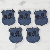 Leyloş Crafts Figürlü Deri Arma 5 Adet - 1577