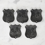 Leyloş Crafts Figürlü Deri Arma 5 Adet - 1576