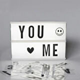 Leyloş Sinematik Lightbox Dekorasyon Aydınlatma Aksesuarları (a5 Boyut)