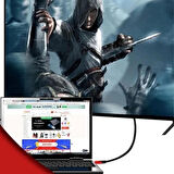 Leyloş Hdmı Kablosu Hdtv Bilgisayar Uydu Görüntü Ses Full Hd Sargılı Görüntü Aktarma Kablosu