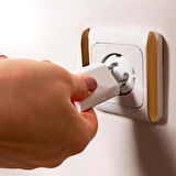 Leyloş Bebek Çocuk Priz Koruma Kapağı (6 Adet) Çocuk Güvenliği, Priz Muhafazası, Priz Kapatıcı