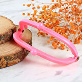 Leyloş Plastik Cüzdan Klipsi-pembe