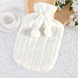 Leyloş 2 Litre Ponponlu Peluş Sıcak Su Torbası 1.sınıf Kauçuk Malzeme