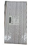 Dantel Polyester Sanal Tül Bant Beyaz 15 Metre En 6 Cm On-1661-b