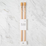 Leyloş Whitewood 12 Mm 36 Cm Ahşap Örgü Şişi