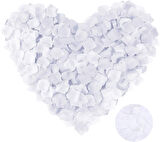 Beyaz Renk Gül Yaprağı - 10 Paket 1000 Adet