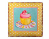 Leyloş Decotown Duvar Panosu 40*40 Cup Cake Muffin Motifli Duvar Süsü
