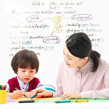 Leyloş Silinebilir Kalemli Sticker  Duvara Yapışabilen Yazı Tahtası 60x100 Cm