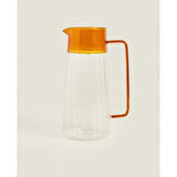 Turuncu Detaylı Cam Sürahi 1600 Ml