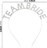 Gümüş Kaplama Kristal Taşlı Team Bride Taç