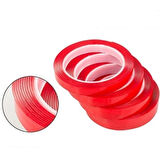 Leyloş 2 Metre Güçlü Yapışkanlı Çift Taraflı Slikon Pratik Şeffaf Bant