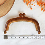 Leyloş Plastik Cüzdan Klipsi-kahverengi