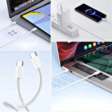 Leyloş Apple Uyumlu 15/15 Pro Type-c To Type-c Hasır Örgü Hızlı Şarj Kablosu (1m)