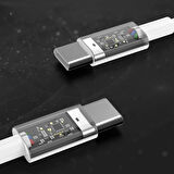 Leyloş Apple Uyumlu 15/15 Pro Type-c To Type-c Hasır Örgü Hızlı Şarj Kablosu (1m)