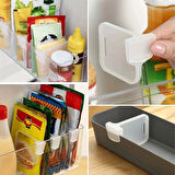 Leyloş 10'luşeffaf Buzdolabı Yan Kapı Düzenleyici Buzdolabı Dolap İçi Bölümleyici Aparatlar