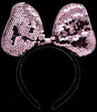 Renk Değiştiren Pullu Fiyonk Parti Tacı Pembe Gümüş