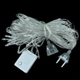 Leyloş 1x2 Metre Dekoratif File Ağ Perde 192 Led 8 Animasyonlu Farklı Işık Modu Rgb Fişli